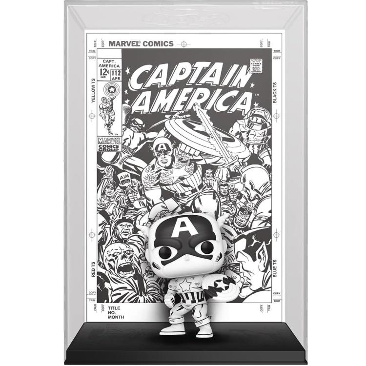Funko Pop ! Comic Cover Marvel 85Th (61) Captain America Vinyl Figure Collezione