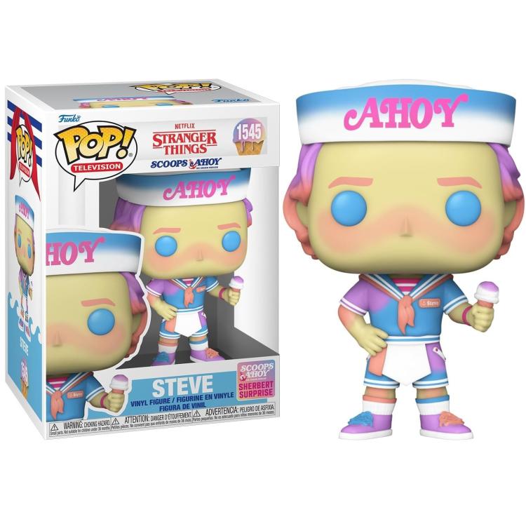 Funko Pop ! Television - Stranger Thinghs Steve Scoops Ahoy (1545)  Figure 9Cm