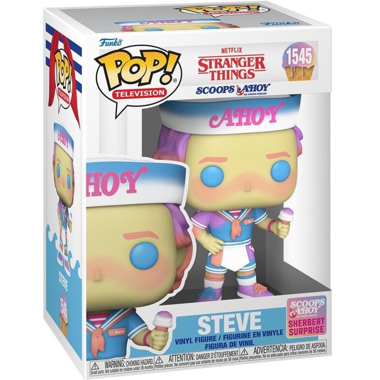 Funko Pop ! Television - Stranger Thinghs Steve Scoops Ahoy (1545)  Figure 9Cm
