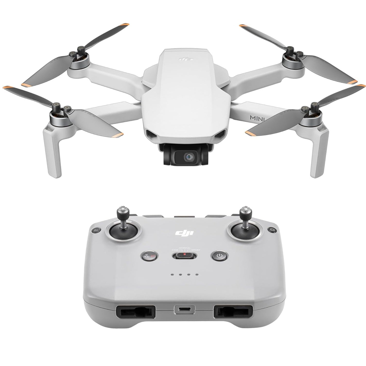 DJI Mini 4K, Drone per adulti, fotocamera 4K HD, Radiocomando RC-N1 Camera UHD < 249 g, stabilizzatore 3 assi, trasmissione video 10 km, return automatico, resistenza al vento, 1 batteria per tempo di volo 31', volo intelligente