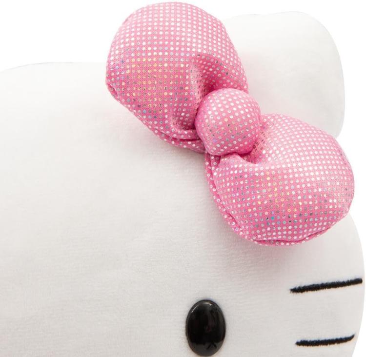 Peluche Hello Kitty Vestitino Raso Rosa 30Cm Pupazzo Morbido Collezione Plh1075