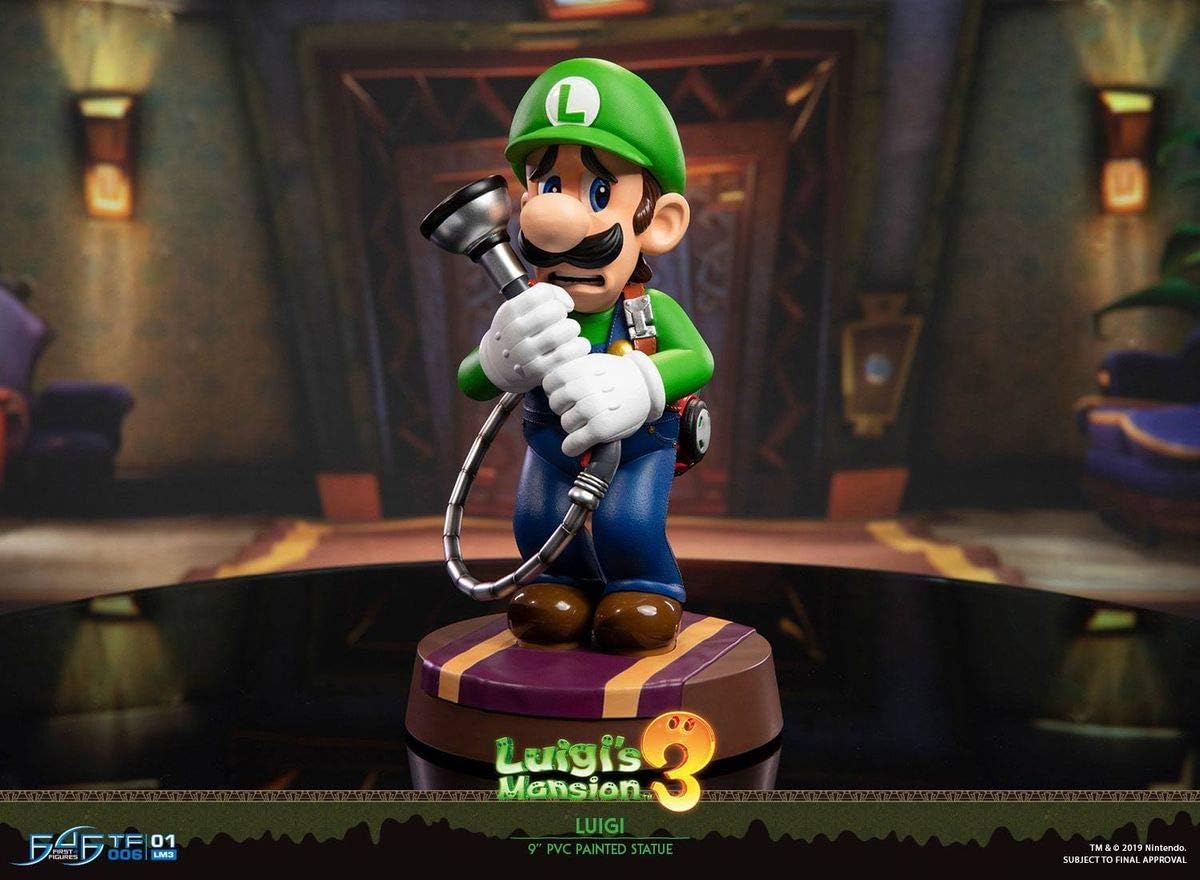 First 4 Figures Luigi' S Mansion 3 Deluxe Collector 23Cm Statua Da Collezione 9"