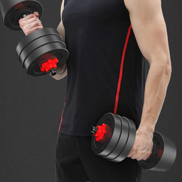 Kit Manubri Bilanciere Dumbbell Set Pesi Regolabili Componibili Da Palestra 10Kg