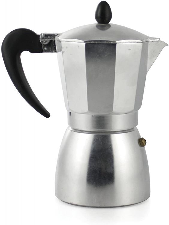Galileo Caffettiera Pedra 2 Tazze Base Tonda Caffé Metallo Piastra Gas Elettrica