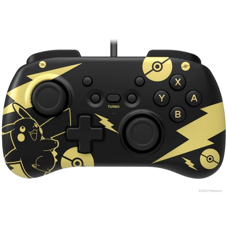 Hori Controller Horipad Mini Pikachu Black Gold Edition Joystick Nintendo Switch