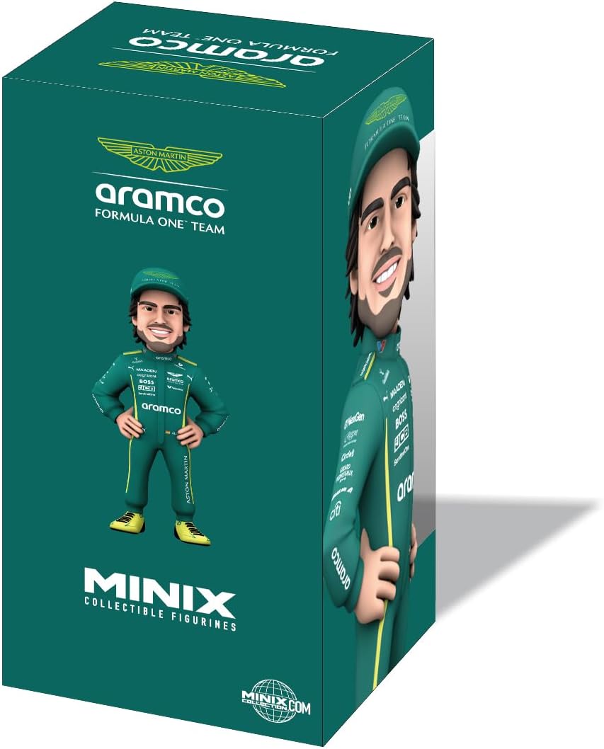Minix F1  (Sports 107) Fernando Alonso Formula 1 Aston Martin Figure 11cm