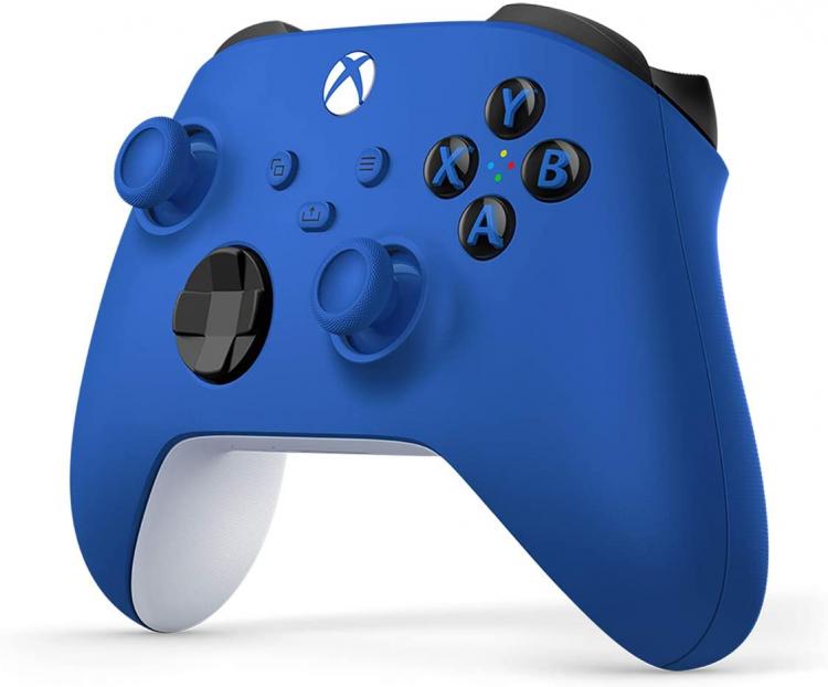Controller Microsoft Xbox Serie X/S Blue Shock Pad Wireless One Joypad Blu Nuovo