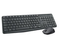 Logitech Kit Tastiera + Mouse Ottico Wireless Nero 3 Pulsanti MK235 Combo Pc Usb