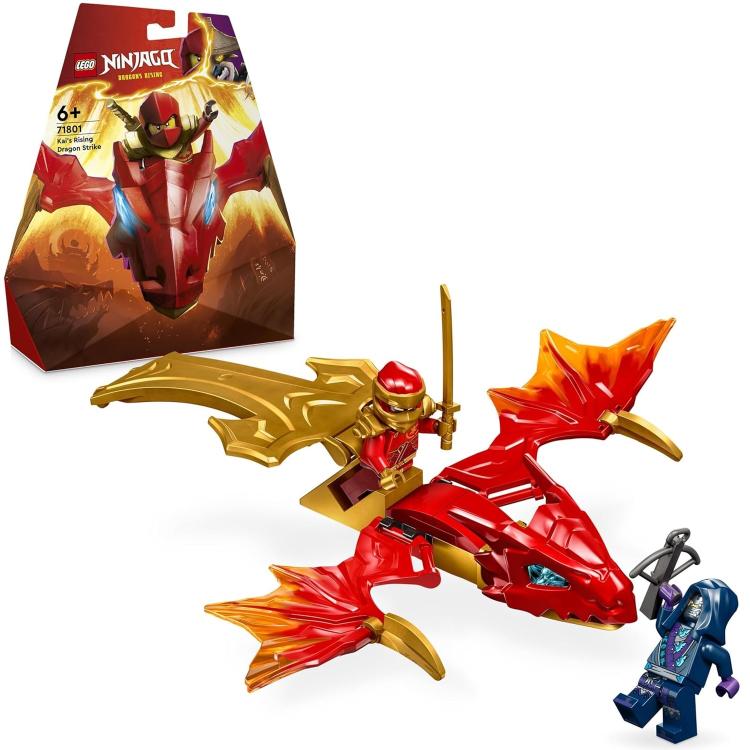 Lego Ninjago Attacco Rising Dragon Di Kai 71801 Action Figure Costruzione 24Pz