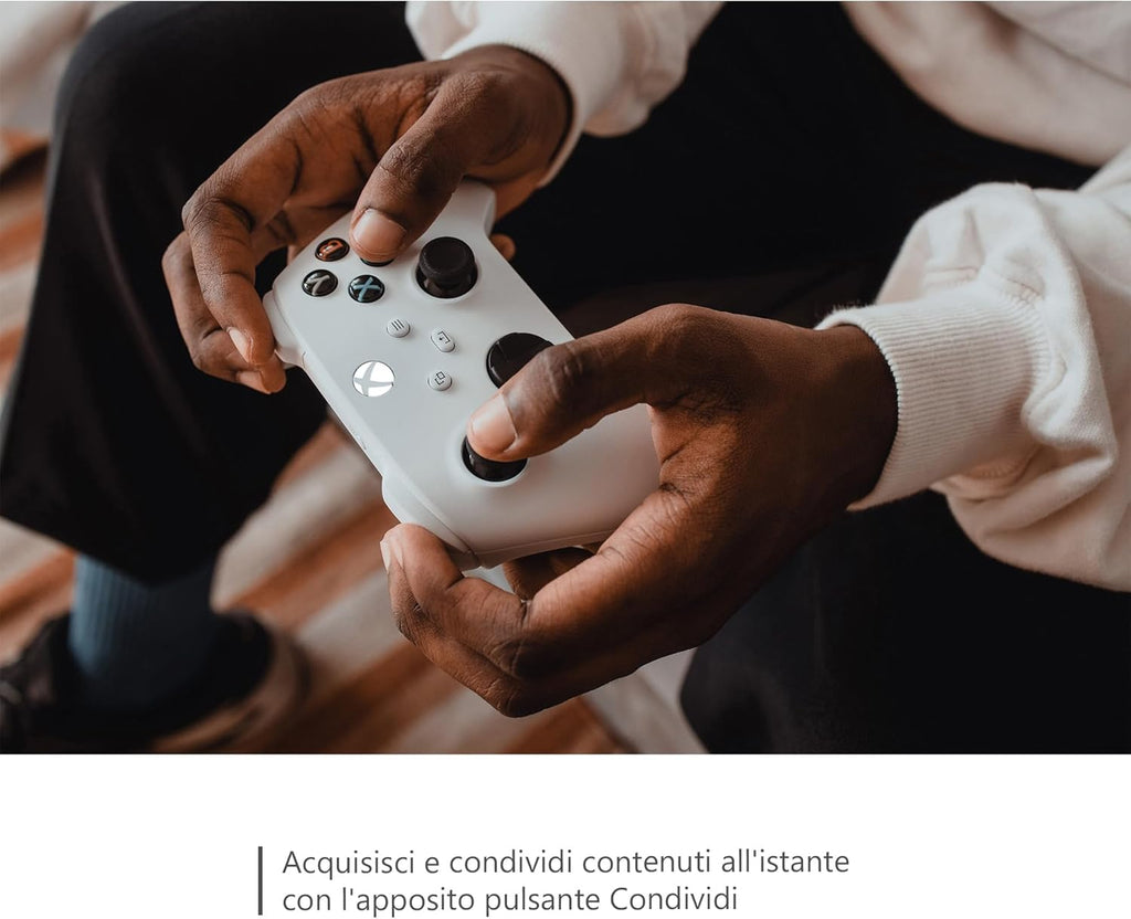 Controller Microsoft Xbox Serie X/S Robot White Pad Wireless One Bianco