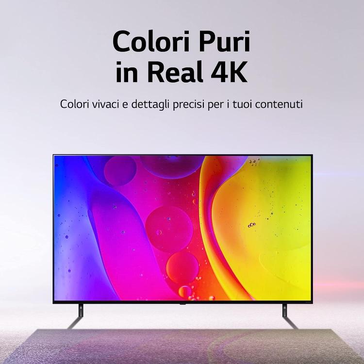 Lg Nanocell Smart Tv 43" 4K Hdr 43Nano766Qa Wi-Fi Web Os Wi-Fi Ps4 Ps5 Google