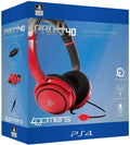 CUFFIE SONY 4GAMERS PS4 PRO4 10 STEREO GAMING HEADSET PLAY STATION 4 ROSSO