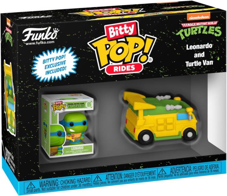 Funko Bitty Pop ! Rides Tmnt Tartarughe Ninja - Ride Leonardo 2.5cm