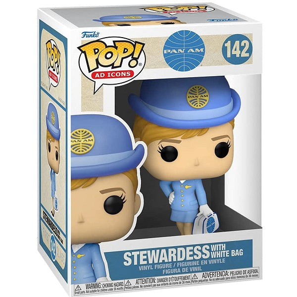 Funko Pop Icons Pan Am Set 3Pz Bundle 140-141-142 Vinyl Figure Airplane Hostess