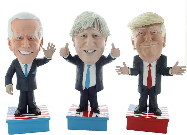 Mimiconz Leader World Statuetta Dipinta A Mano Il Presidente Americano Joe Biden
