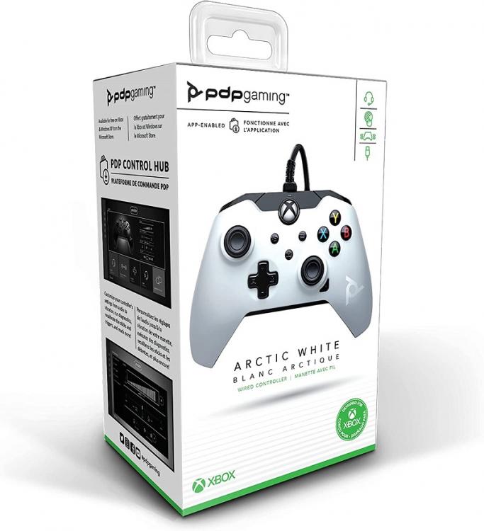CONTROLLER PDP XBOX SERIES X / XBOX ONE UFFICIALE PAD WIRED JOYPAD WHITE BIANCO