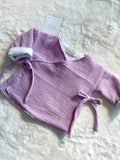 Coprifasce kimono neonato in mussola di cotone