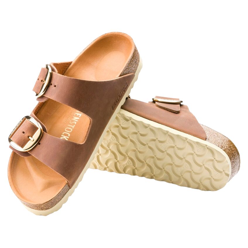 Sandali Arizona Big Buckle Donna Cognac