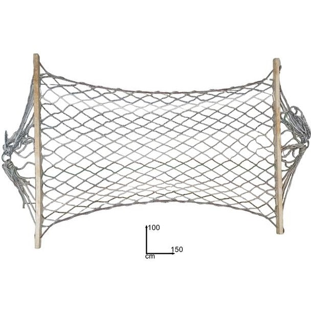 AMACA CLASSICA BAMBINI RETE COTONE GIARDINO CAMPEGGIO ASSE LEGNO CORDA 100X150