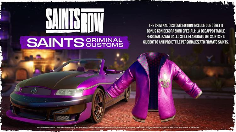 Saints Row Criminal Customs Edition Ps4 Videogioco Playstation 4 / Ps5 Italiano