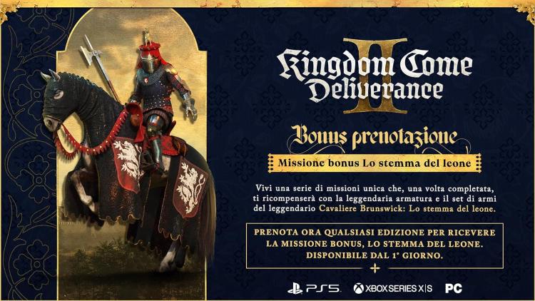 Kingdom Come: Deliverance II 2 Day One Edition Ps5 Gioco Italiano Playstation 5 PAL Ita