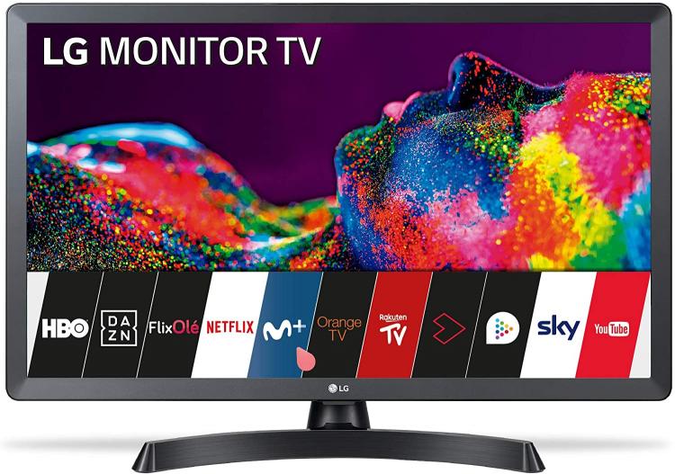 Lg Smart Tv 24 Pollici Full Hd Led 24" 24Tn510S Wifi Dvb-T2 Netflix Black Nero