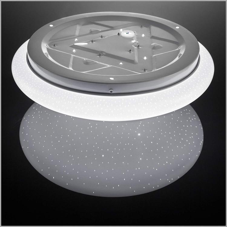 Plafoniera Led 15W Forma Circolare Effetto Cielo Stellato Brillantini Lampadari