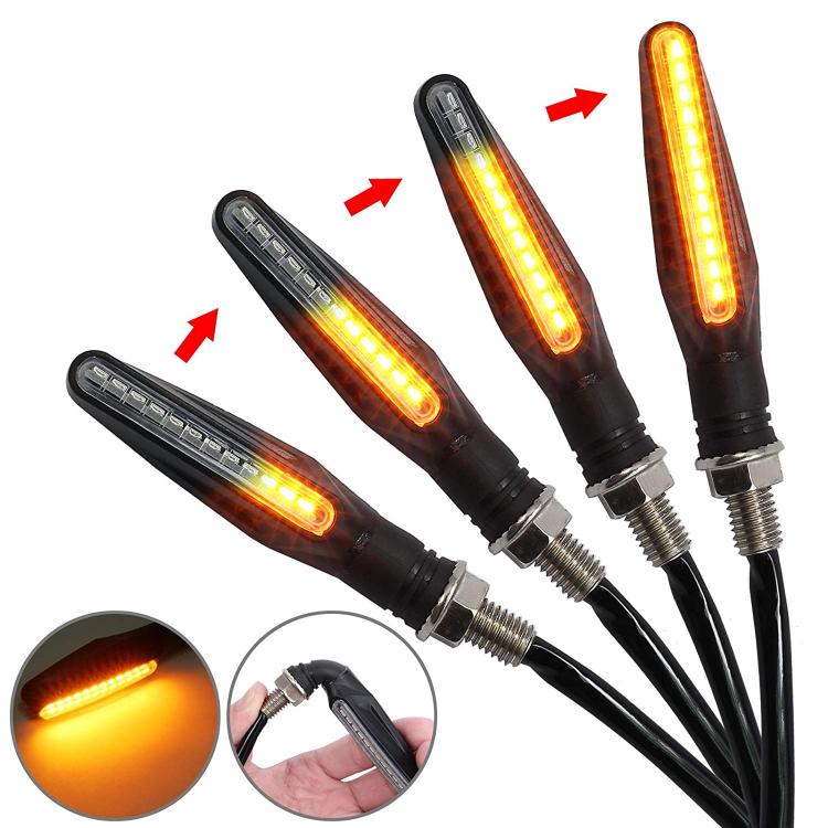 COPPIA LED COB 12V MOTO FRECCE INDICATORE SEGNALE FRECCIA LUCE SEQUENZIALE 2 PZ