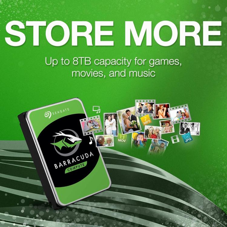 Seagate Barracuda 2Tb Hard Disk Interno 3,5" Sata 3 7.200 Rpm St2000Dm008 Dvr Pc