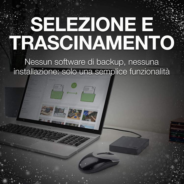Hard Disk Esterno Seagate Hdd Ext 2.5" 4Tb Usb 3.0 Memoria Pc Ps4 Portatile Gb