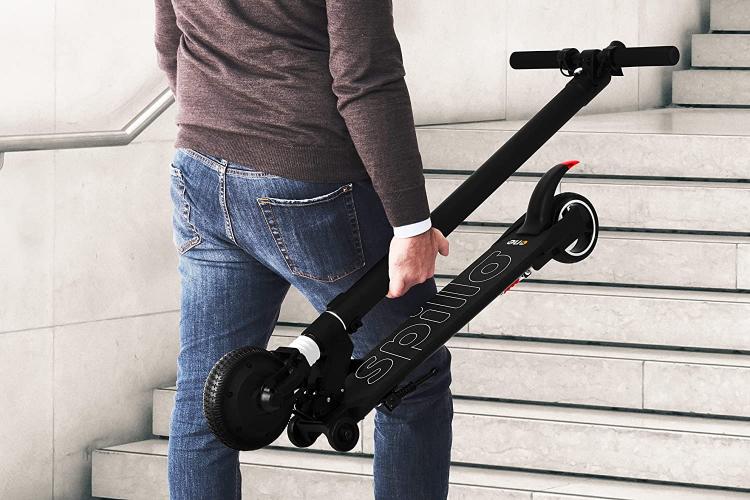The One Spillo Xl 350W Monopattino 8,5" Led Scooter Elettrico Pieghevole Lime