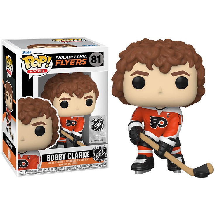 Funko Pop ! Hockey Nhl Legends Philadelphia Flyers (81) Bobby Clarke Figure 9Cm
