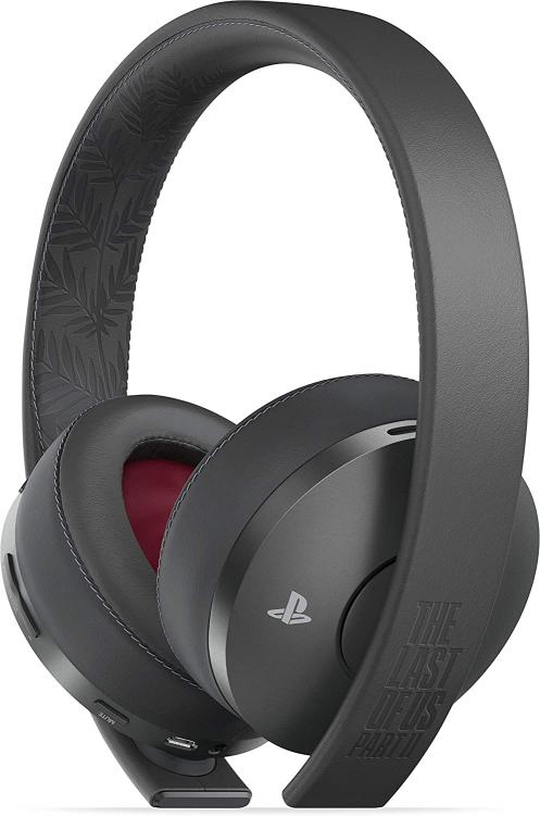CUFFIE PS4 GOLD WIRELESS HEADSET THE LAST OF US PART 2 GAMING PLAY STATION 4 PS5