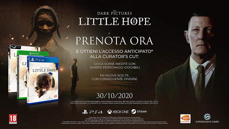 The Dark Pictures Anthology Little Hope Ps4 Gioco Italiano Playstation 4 Nuovo