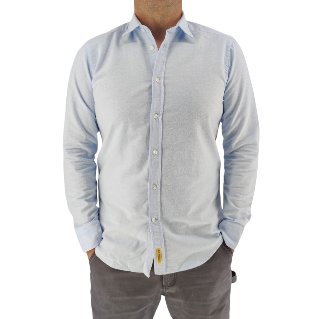 Camicia Bradford Flanella Uomo Blu Polvere