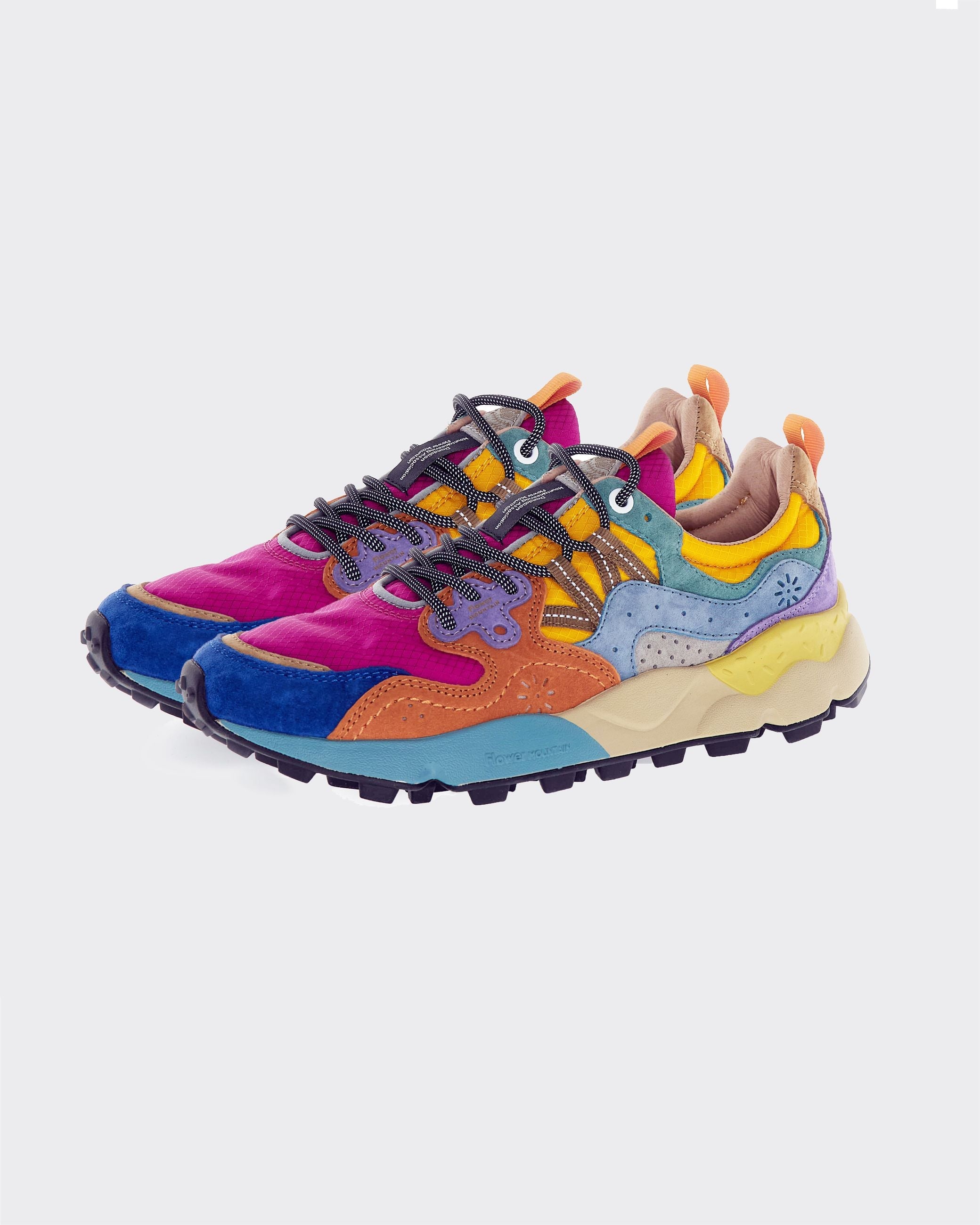 Sneakers Yamano 3 Uni Suede/Nylon Orange/Black/Rasberry