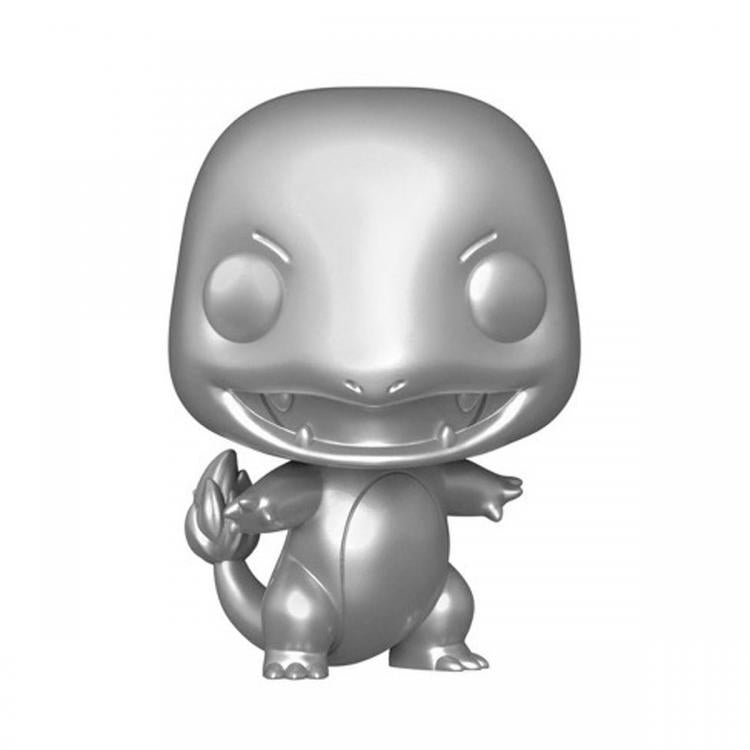 Funko Pop ! Games Pokemon 455 Charmander Figure Vinyl Pop Chrome Limited Edition