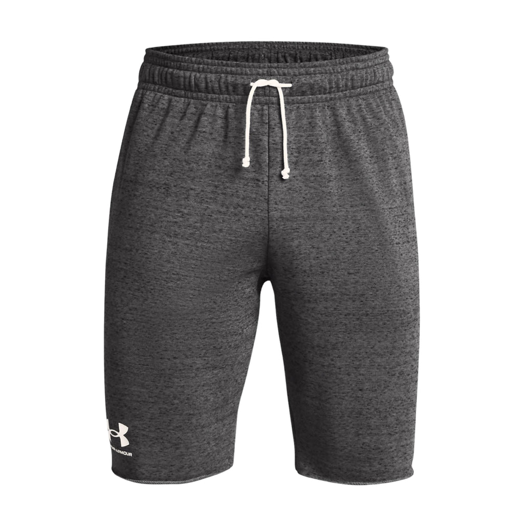 Pantaloncini Rival Terry Uomo Castlerock Light Heather/Onyx White