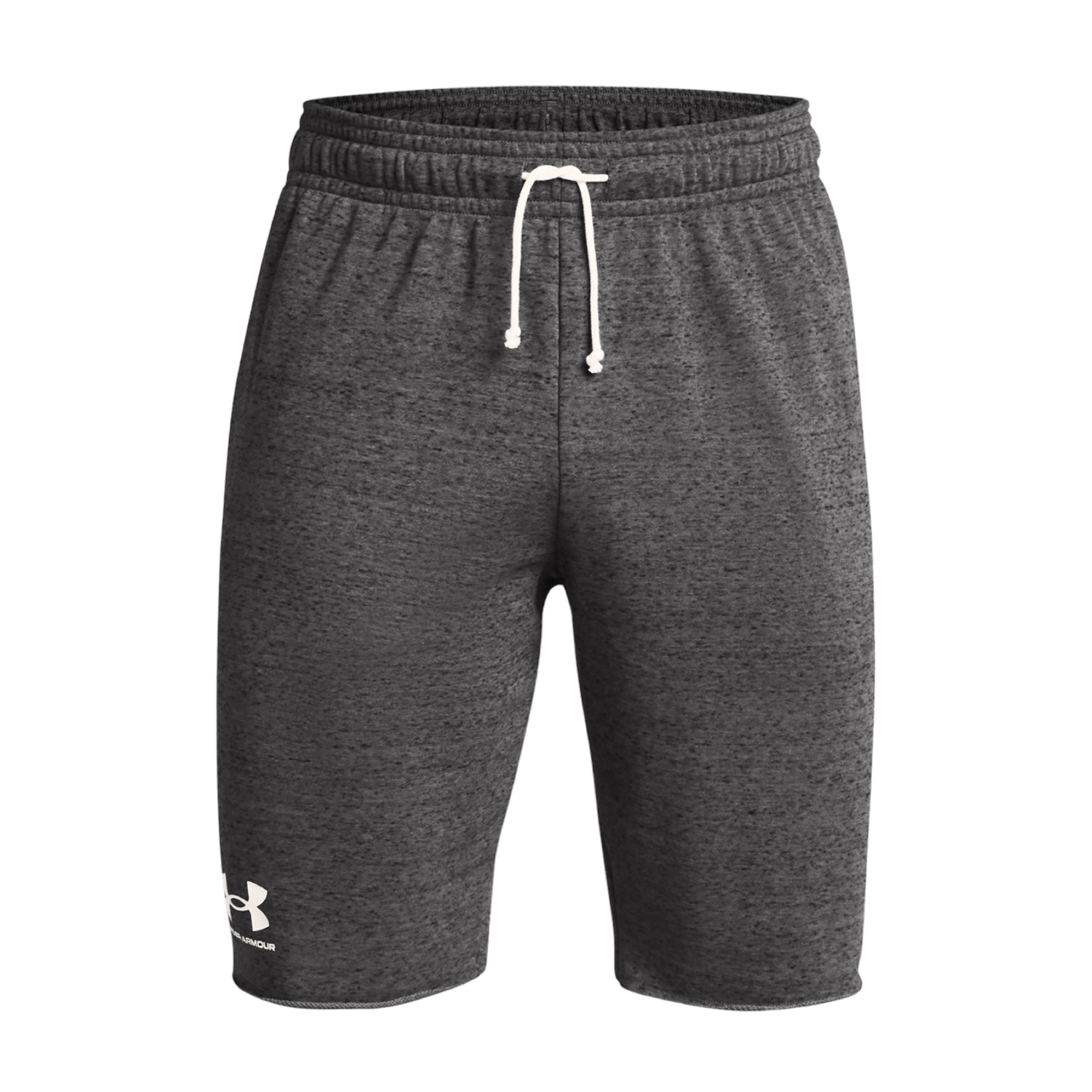Pantaloncini Rival Terry Uomo Castlerock Light Heather/Onyx White