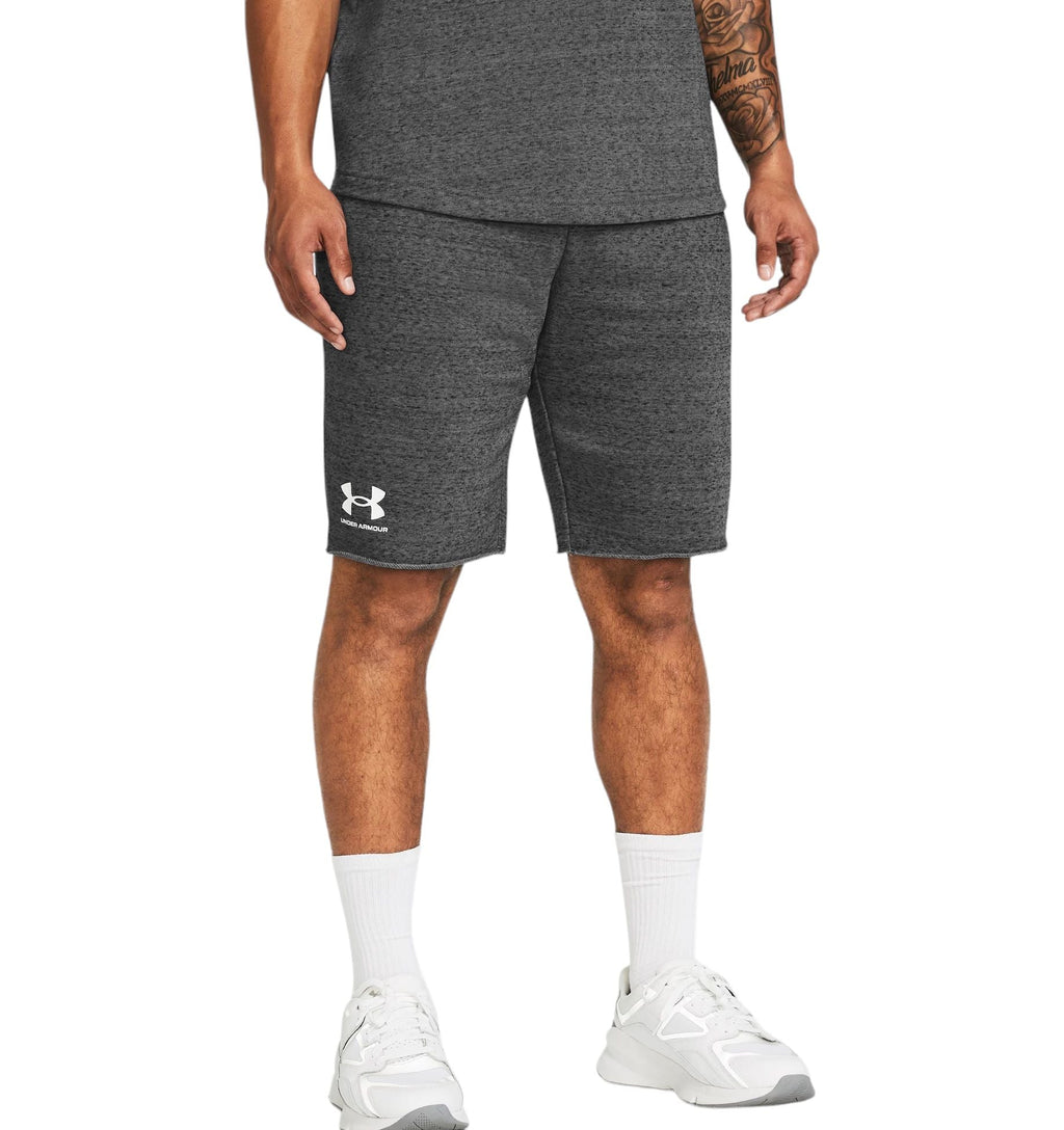 Pantaloncini Rival Terry Uomo Castlerock Light Heather/Onyx White