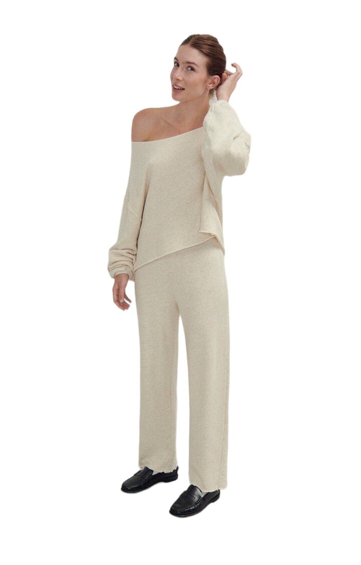 Maglia Itonay Donna Ecru Melange