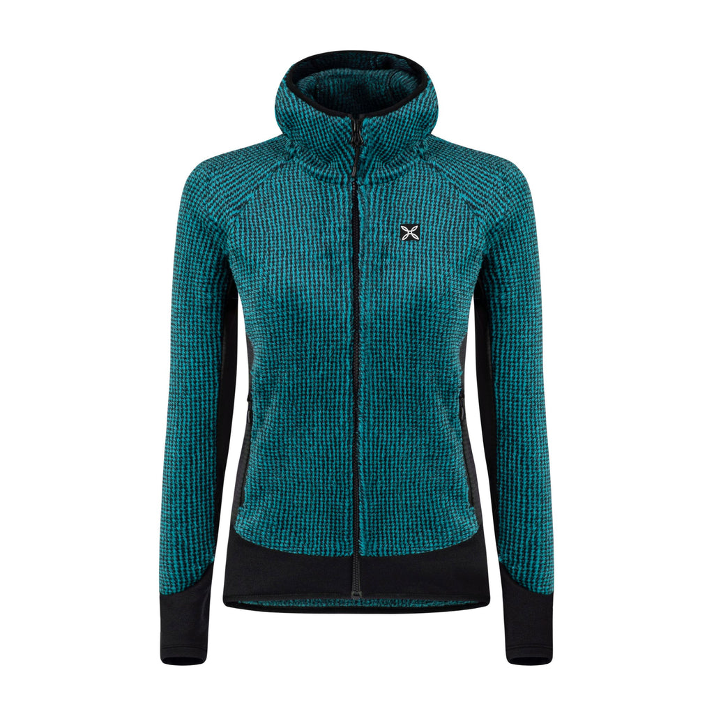 Maglia Remix Fleece Donna Care Blue