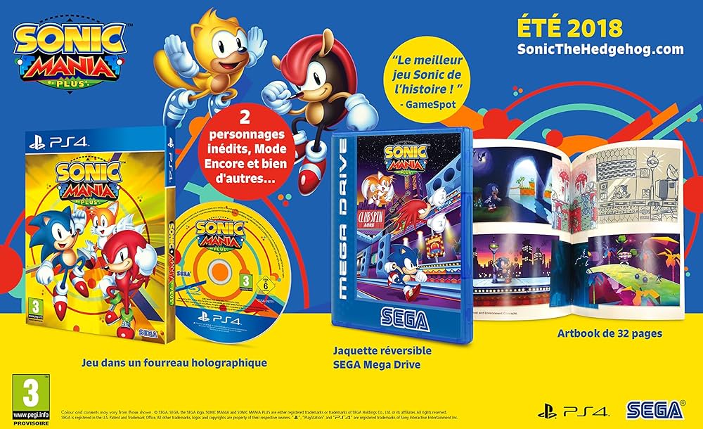 Sonic Mania Plus Ps4 Gioco Playstation 4 Italiano Videogioco Nuovo Sigillato