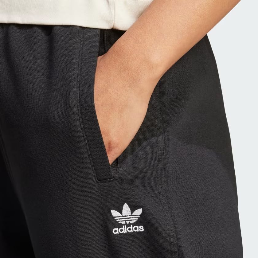 Pantaloni Essentials Fleece Loose Donna Black
