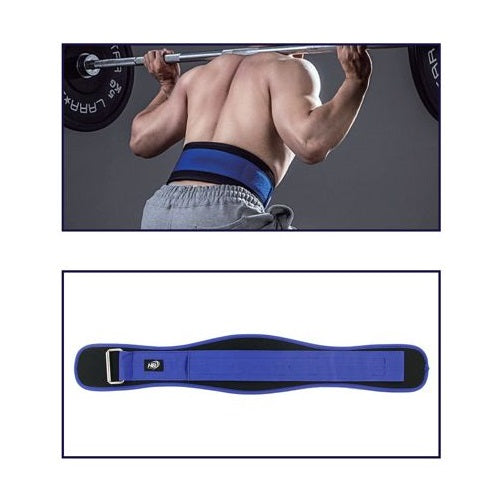 CINTURA SOLLEVAMENTO PESI ALLENAMENTO BODYBUILDING SQUAT FASCIA LOMBARE (BLU XL)