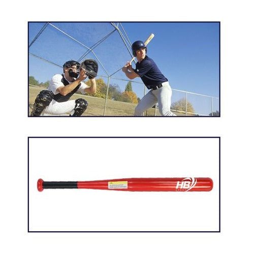 Mazza Da Baseball Softball Ferro Da (81Cm) 32" Allenamento Adulti Bambini Rossa