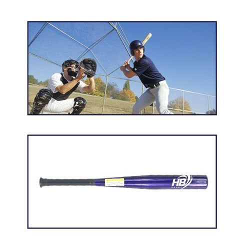 Mazza Da Baseball Softball Alluminio (63Cm) 25" Allenamento Adulti Bambini Blu