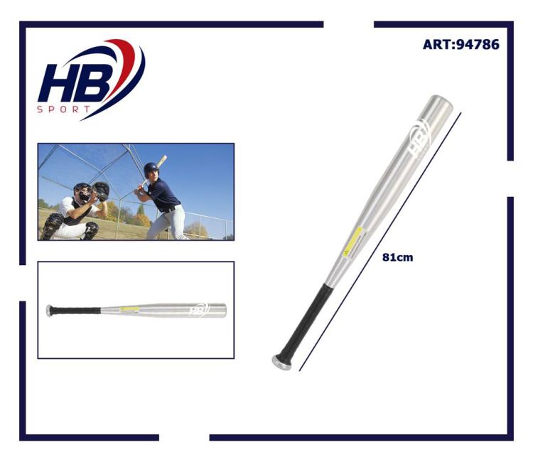 Mazza Da Baseball Softball Alluminio (81Cm) 32 Allenamento Adulti Bambini Grigio