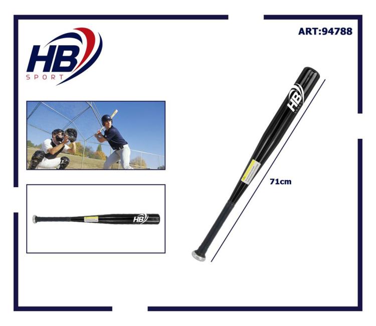 Mazza Da Baseball Softball Alluminio (71Cm) 28 Allenamento Adulti Bambini Nera