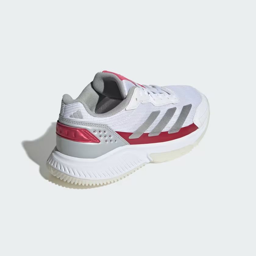 Scarpe da Padel Courtquick Donna Cloud White/Silver Metallic/Lucid Pink